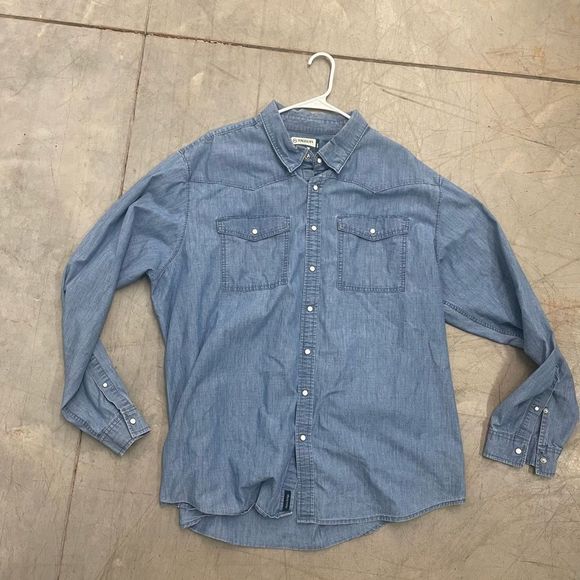 Other - Denim Pearl Snap Longsleeve Shirt 2XL